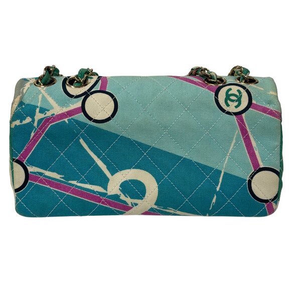 CHANEL multi-colored limited edition Eiffel Tower flap handbag - Picture 4 of 14